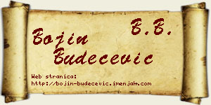 Bojin Budečević vizit kartica